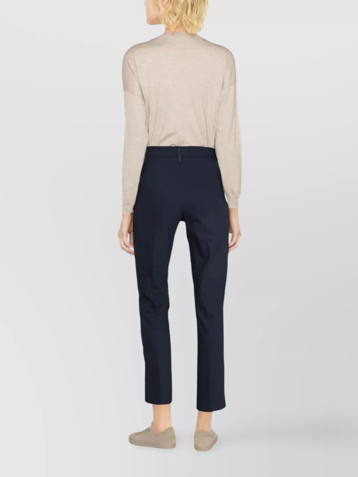Brunello Cucinelli Slim Fit Trousers For Every Occasion In Blue