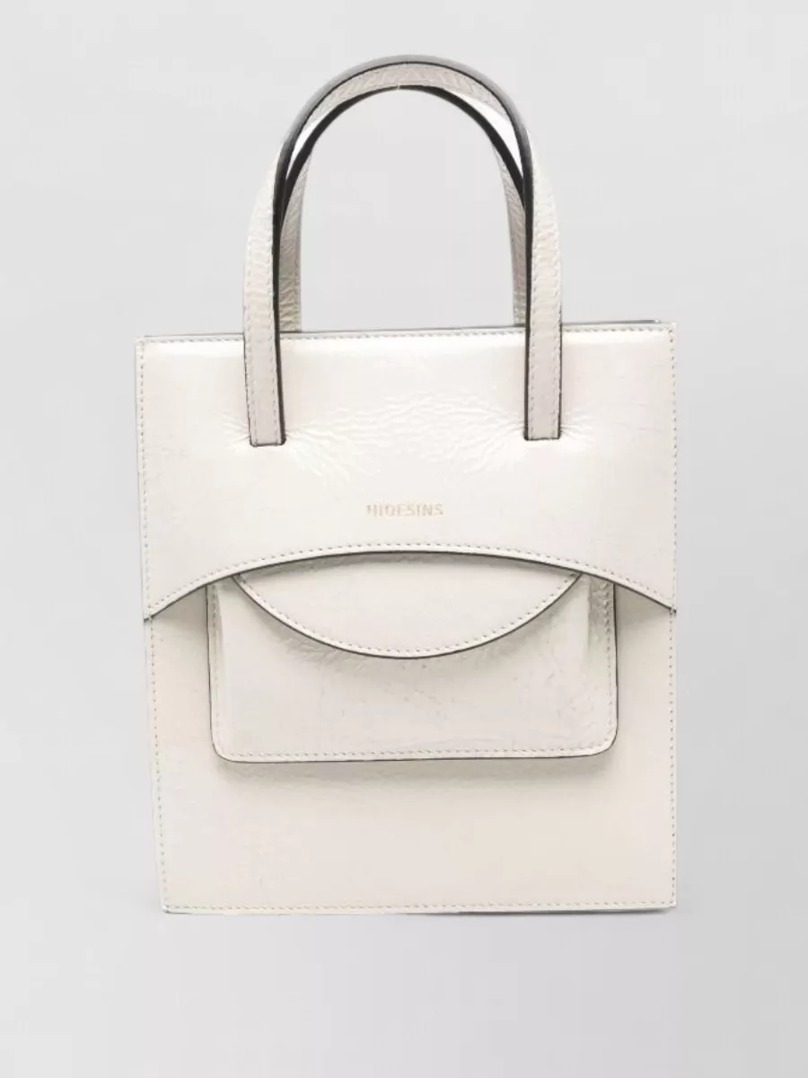 Hidesins cracked-effect leather tote bag
