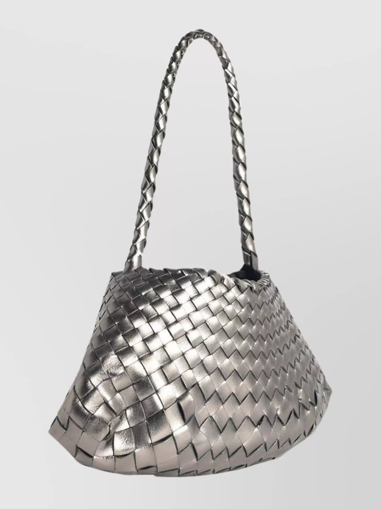 Dragon Diffusion Rosanna Leather Shoulder Bag With Woven Strap