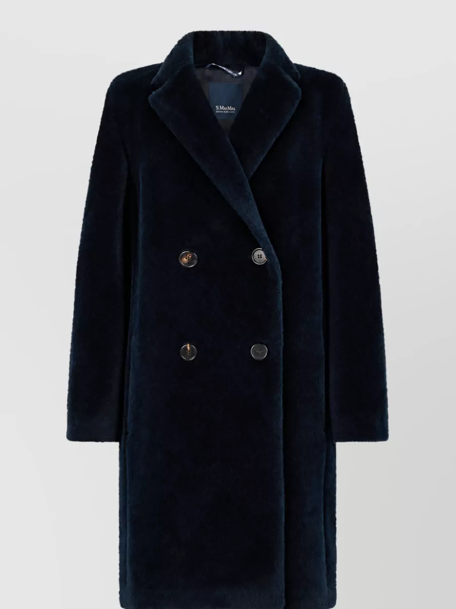 S Max Mara alpaca wool double-breasted coat