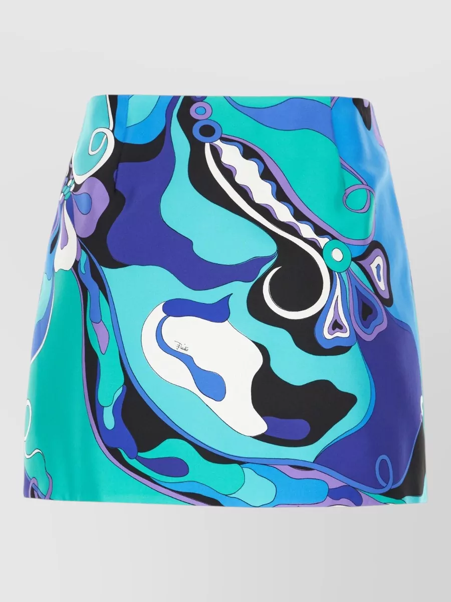 Pucci Silk printed mini skirt