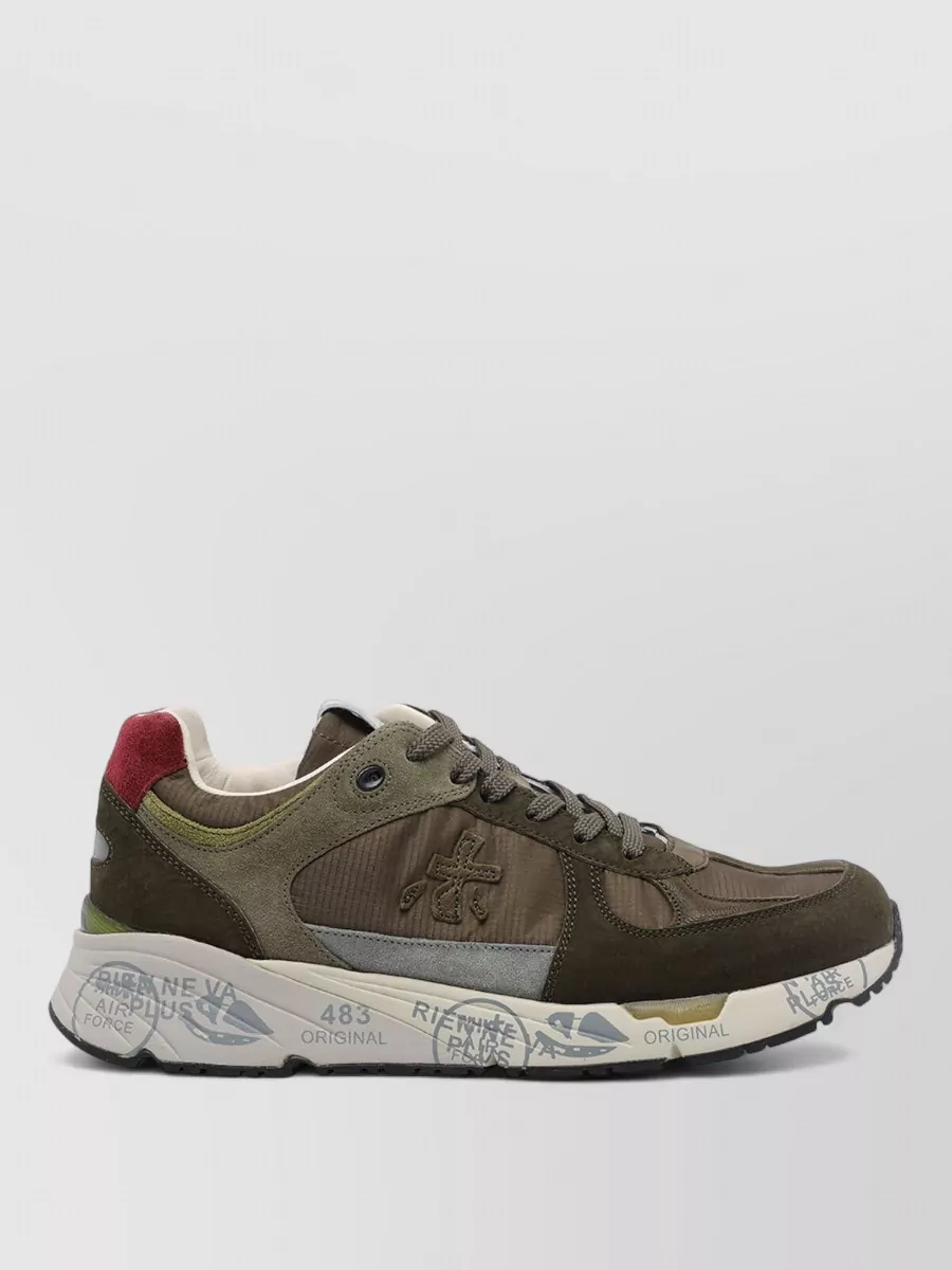 Premiata Mase Sneakers Low Top Round Toe Suede