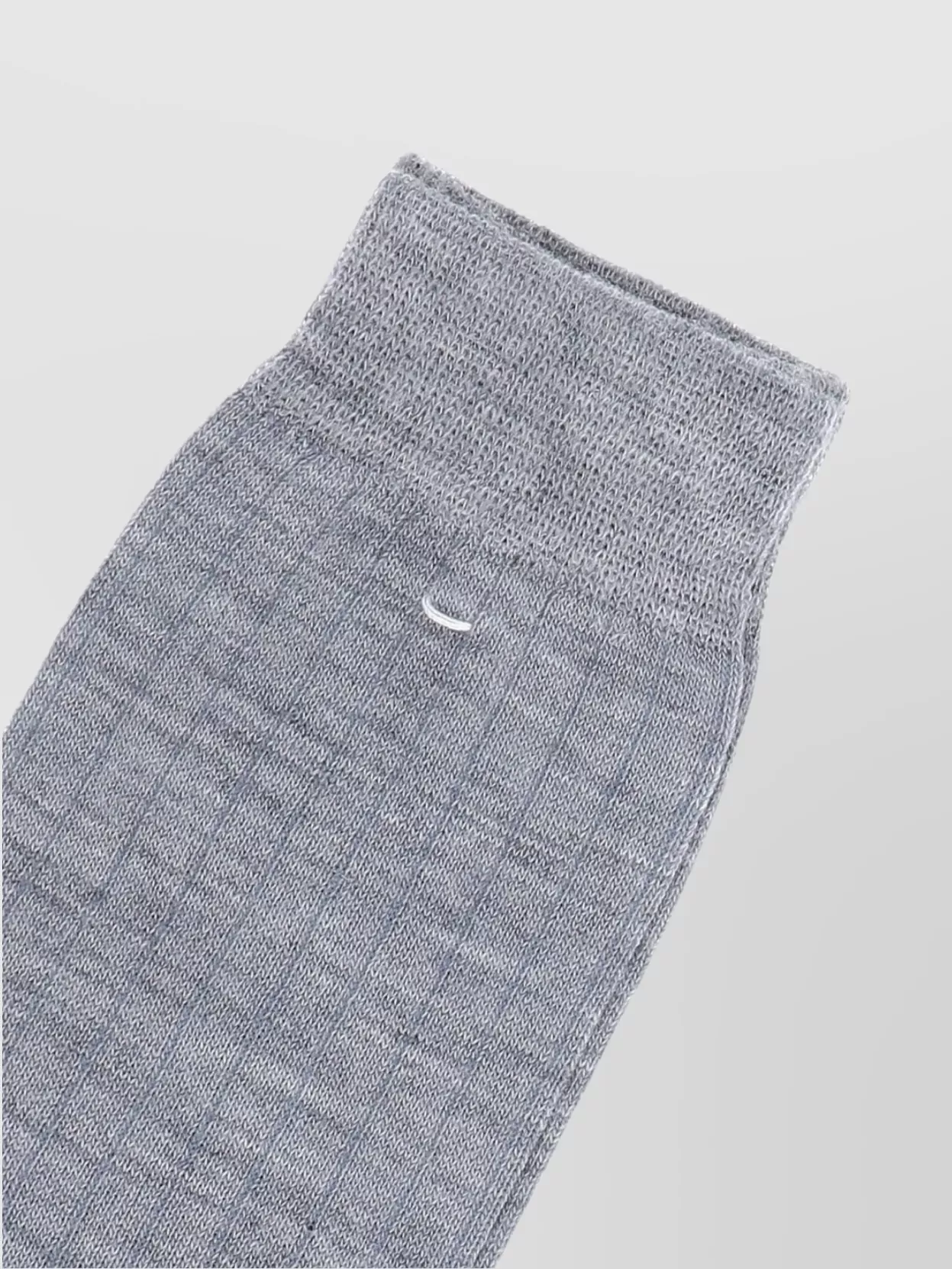 Maison Margiela Ribbed Elasticated Cuff Split Toe Hosiery In Gray
