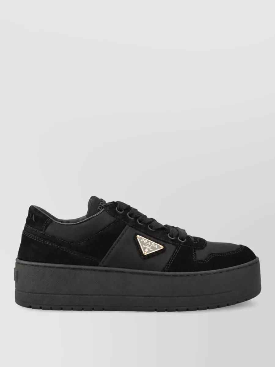 Prada Leather Low-Top Sneakers