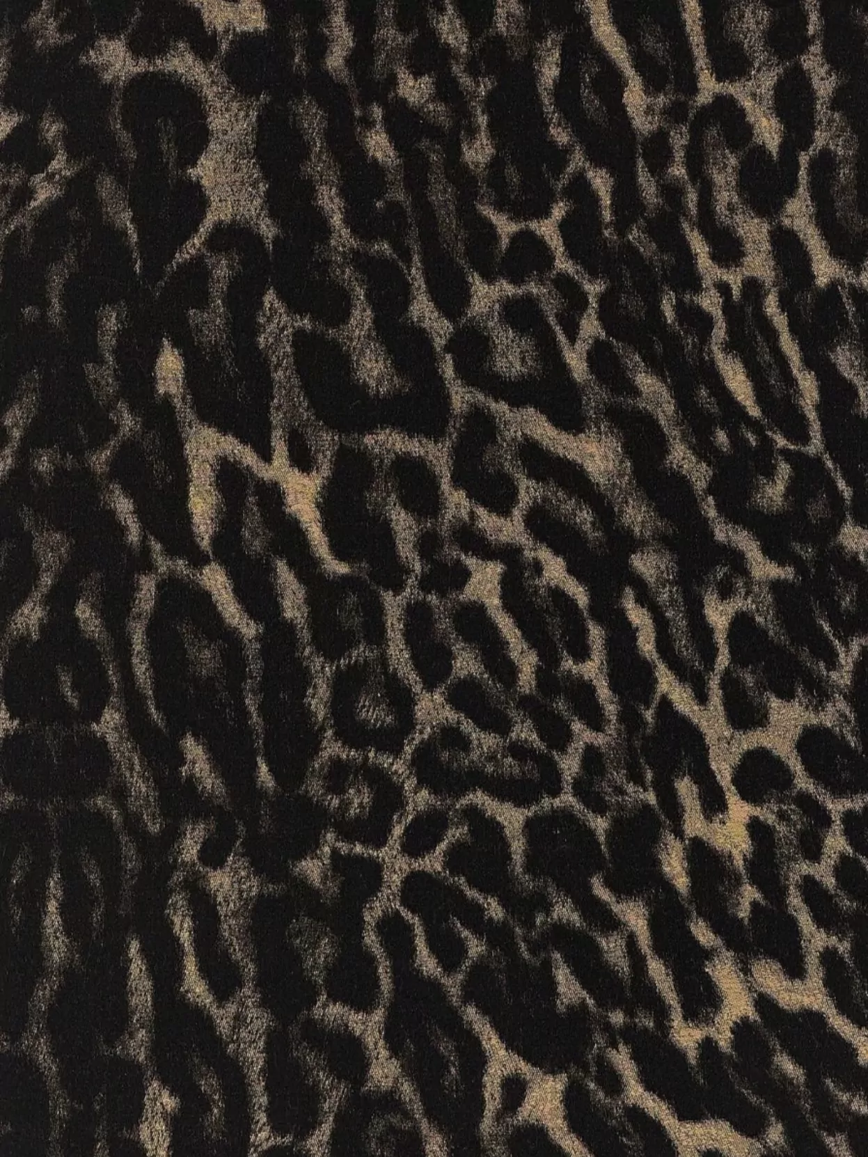 Saint Laurent 'Leo' Rectangular Animal Print Stole With Fringed Edges
