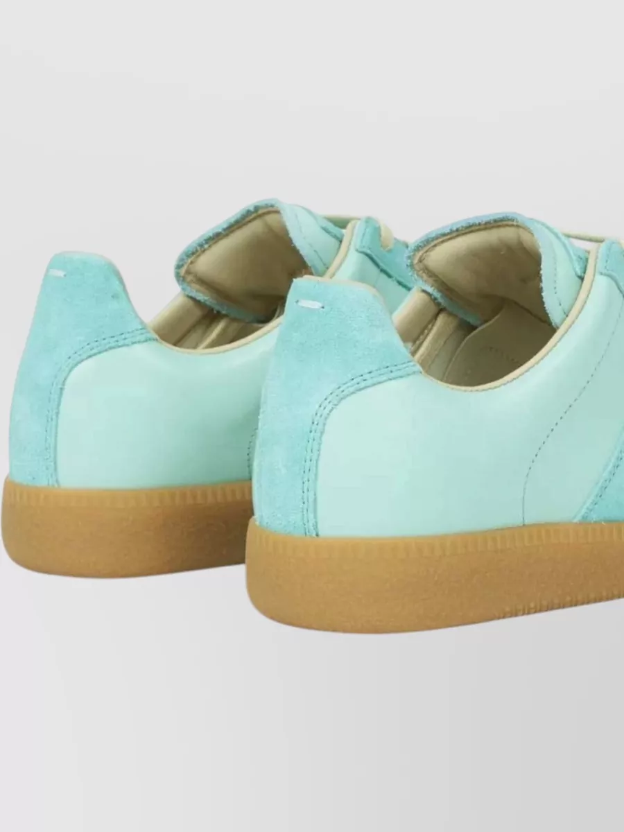 Maison Margiela Leather Lace-Up Sneakers