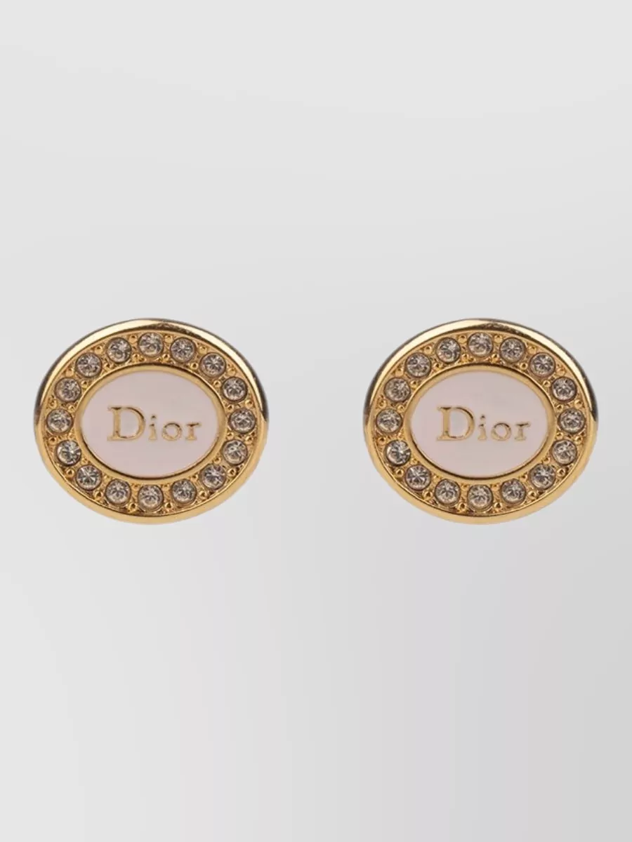 Christian Dior Brass Earrings