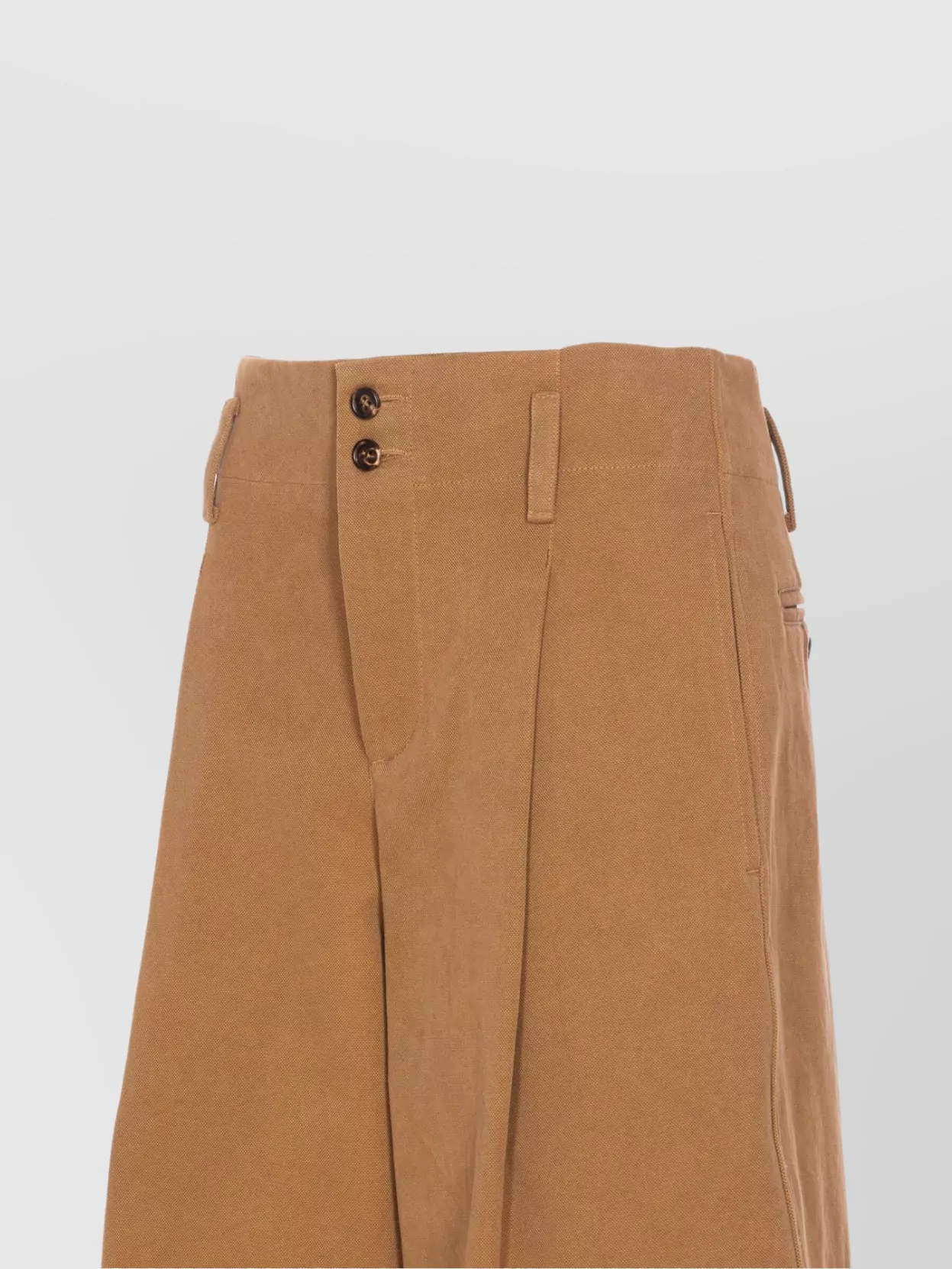 Chloé Brown Pants With Belt Loops And Wide Leg In Cotton Woman In Brown
