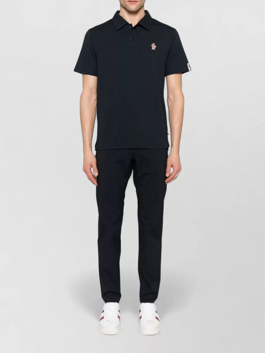 Moncler Grenoble Silk Polo Shirt