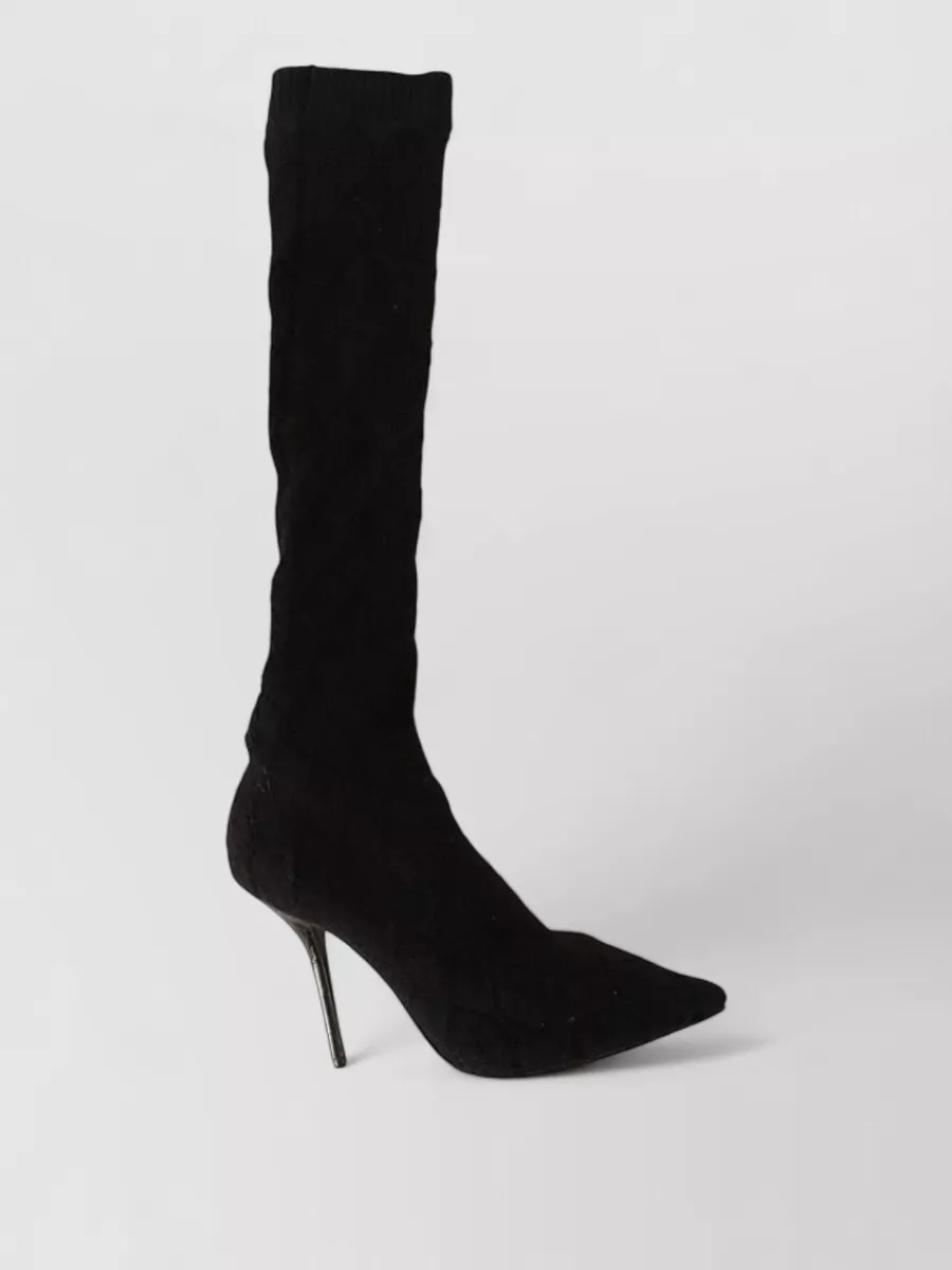 Dolce&Gabbana Stretch Knit Knee-High Sock Boots