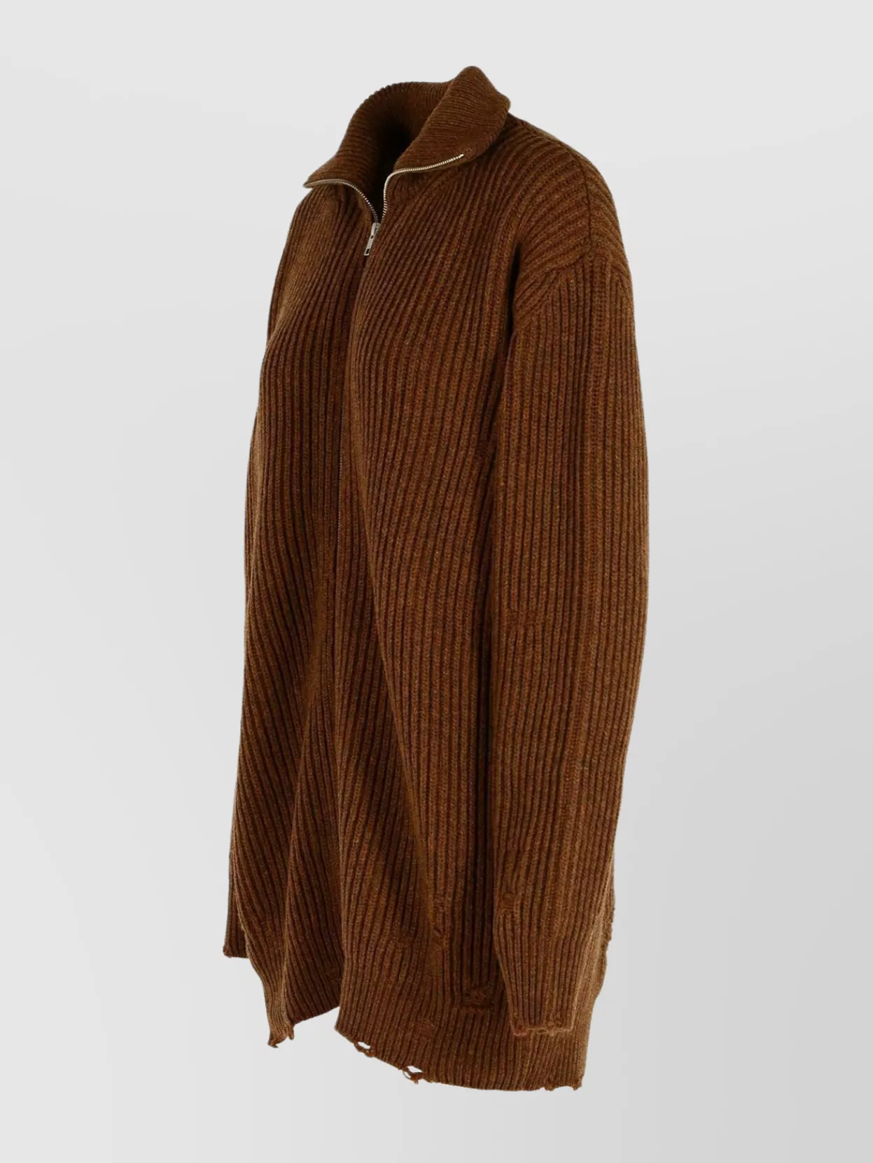 Mm6 Maison Margiela Longline Wool Sweater High Collar