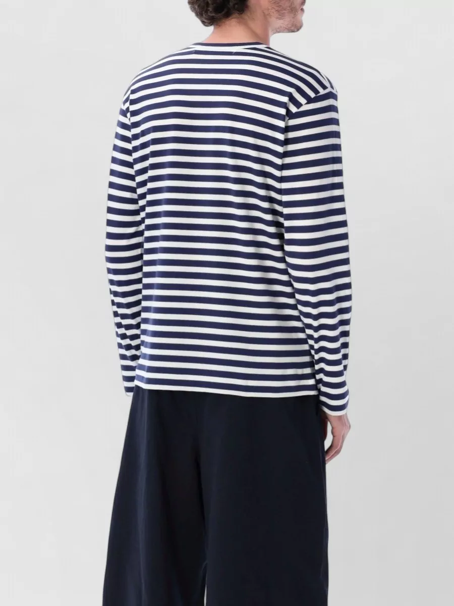 Comme Des Garçons Play Striped Long-Sleeve T-Shirt