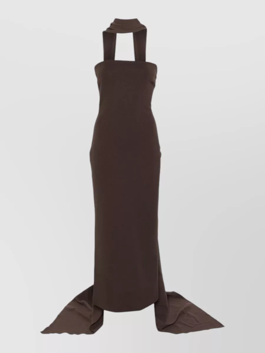 Solace London Strapless cowl neck maxi dress