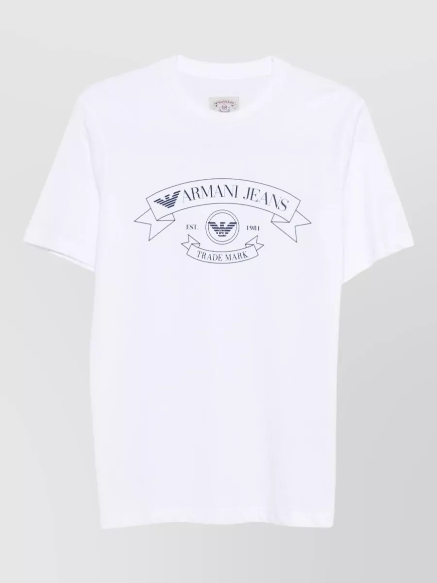 Emporio Armani Cotton logo print short-sleeve t-shirt