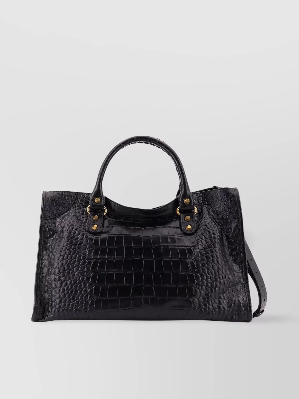 ハンドバッグ Balenciaga Black Canvas Biarritz Shopping Bag Balenciaga Canvas biarritz shopping bag | The Fashion Square