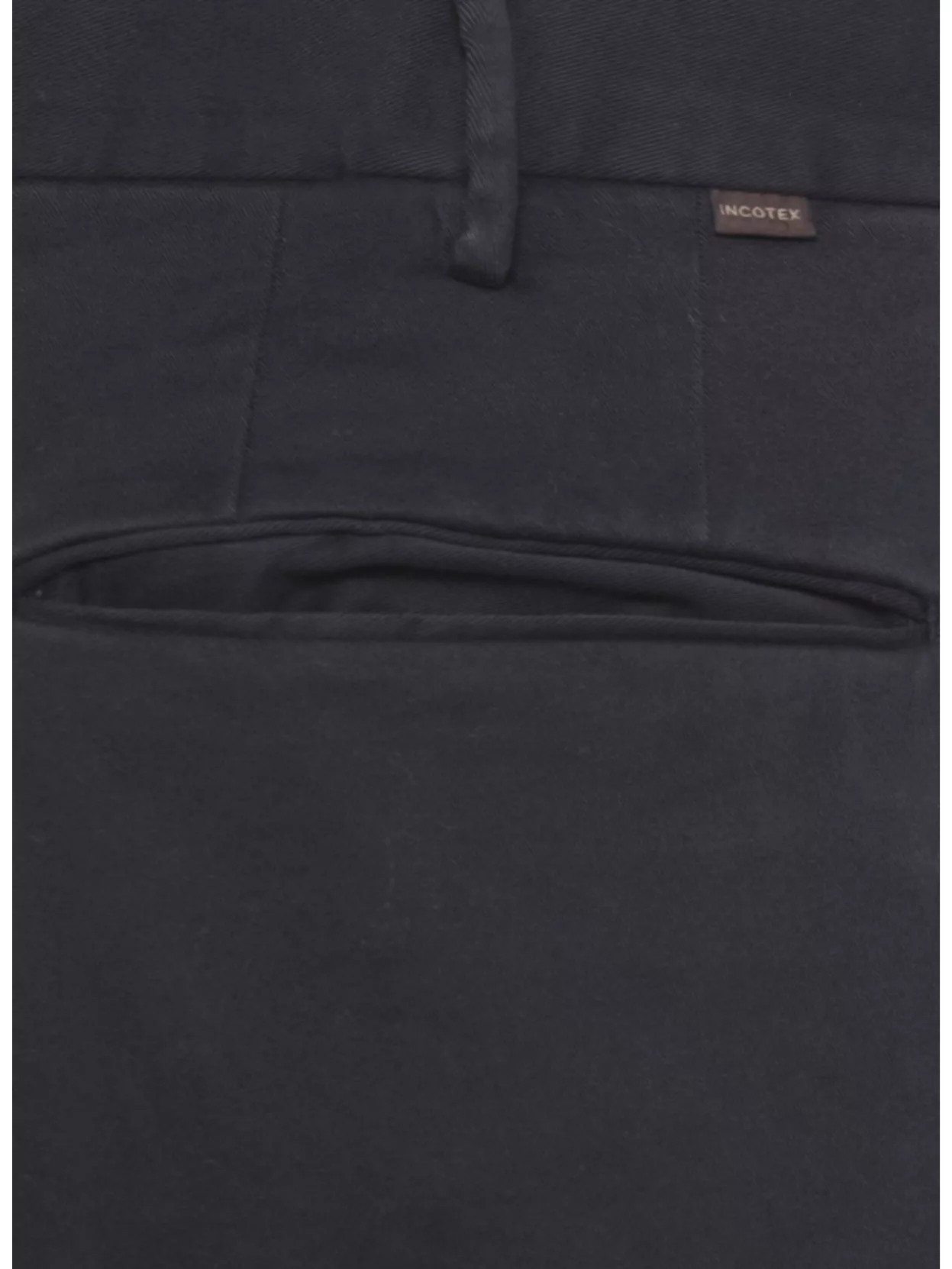 Incotex Straight Fit Cotton Trousers And Pockets