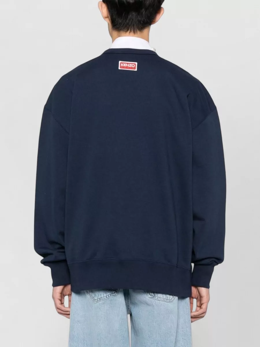 Kenzo Ribbed Trim Cotton Sweatshirt