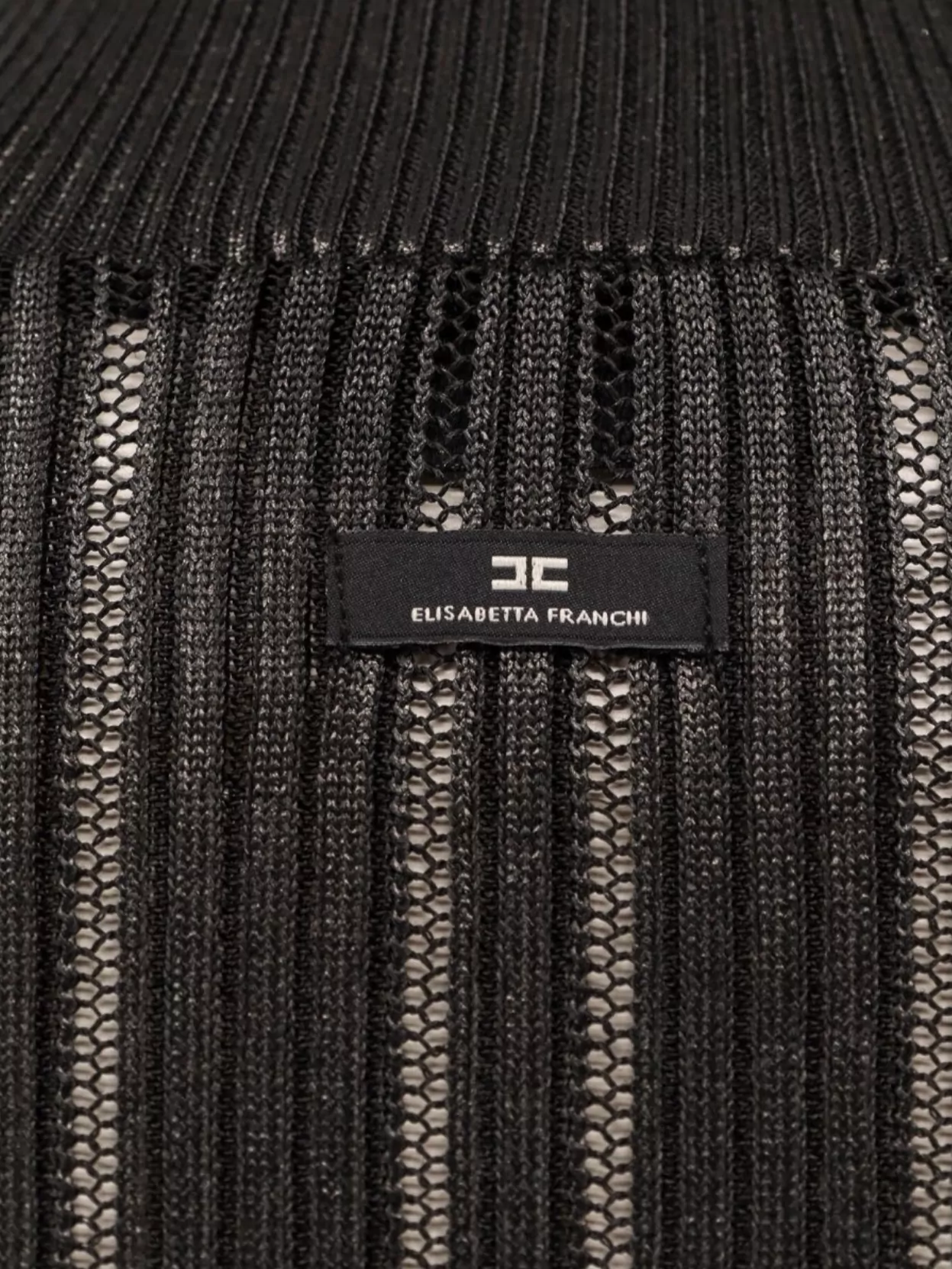 Elisabetta Franchi Shiny High Neck Knit Sweater