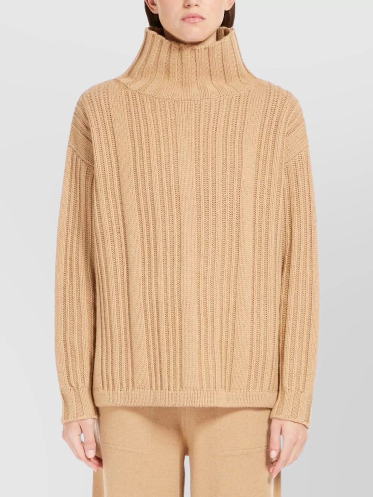 MAX MARA WOOL AND CASHMERE TURTLENECK JUMPER