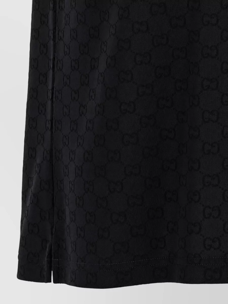 Gucci Jersey Gg Logo-Pattern Polo Shirt