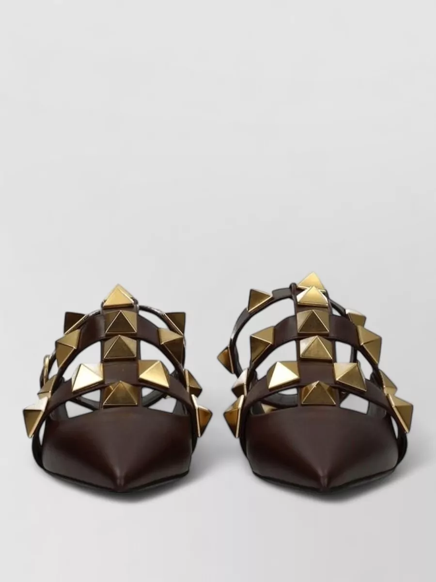 Valentino Garavani Leather studded sandals