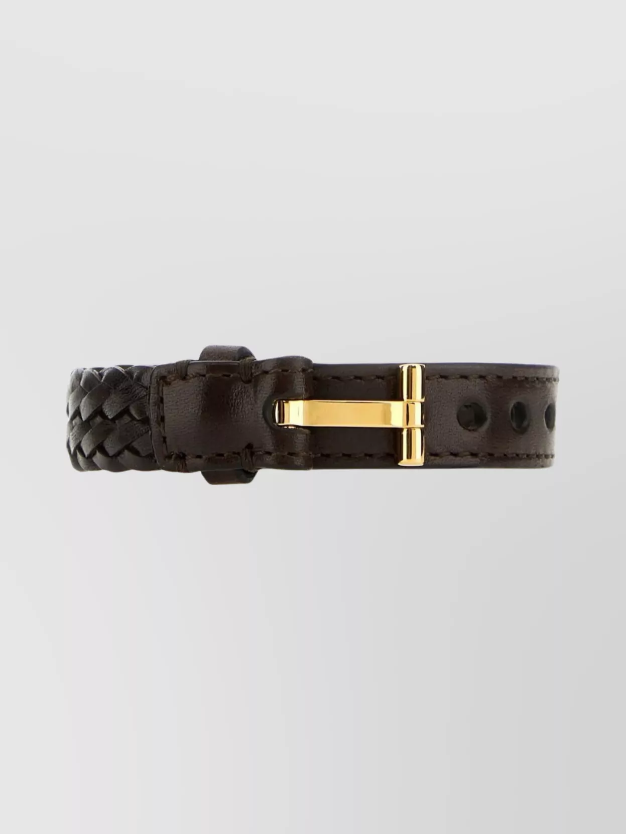 Shop Tom Ford Adjustable Length Leather Bracelet