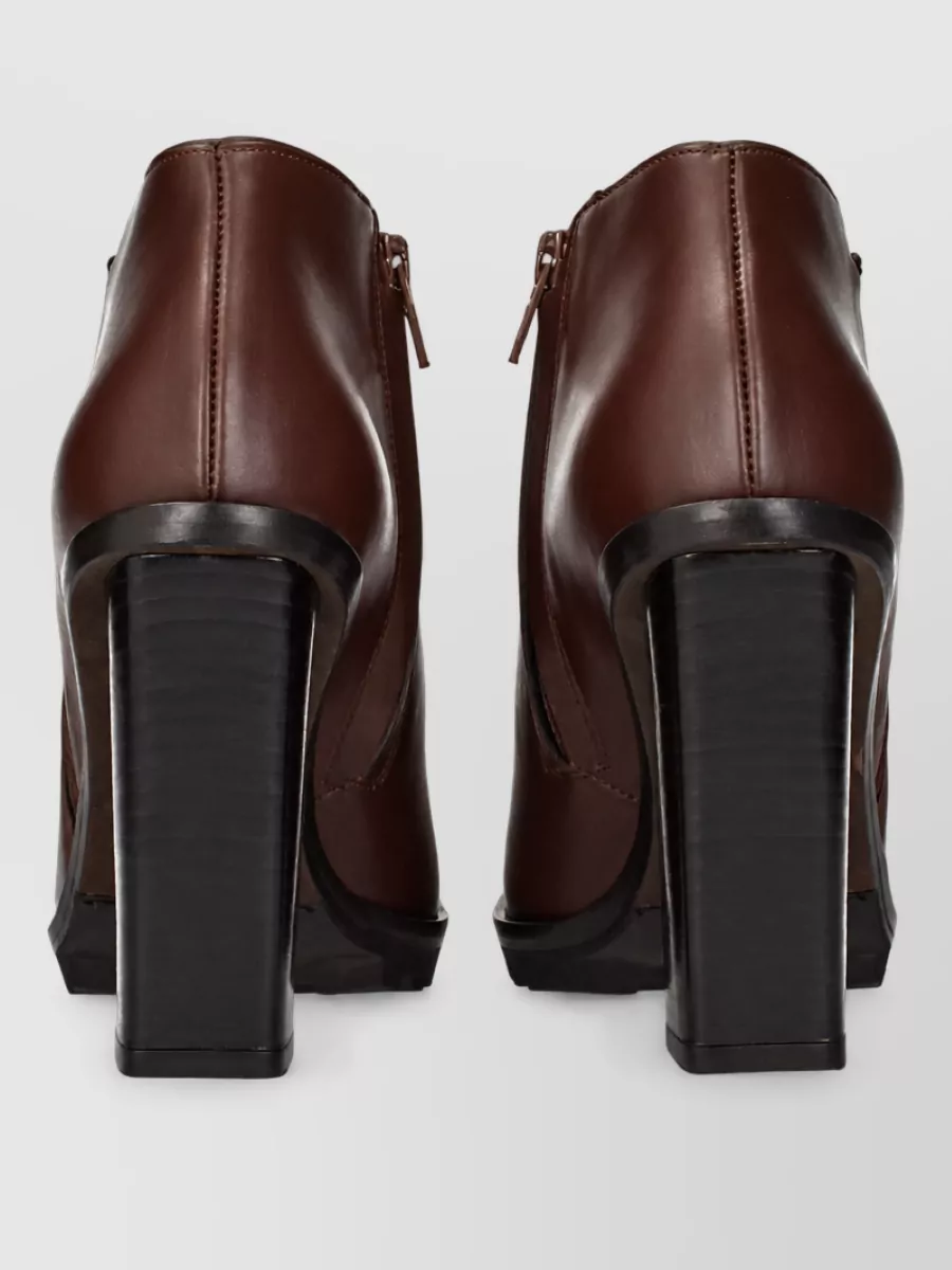 Max Mara Leather Ankle Boots
