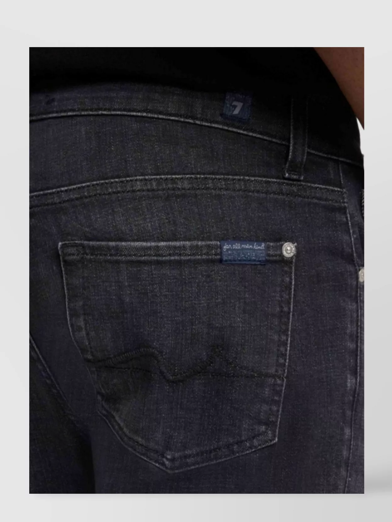 7 For All Mankind Slim Fit Stretch Trousers Five-Pocket Design