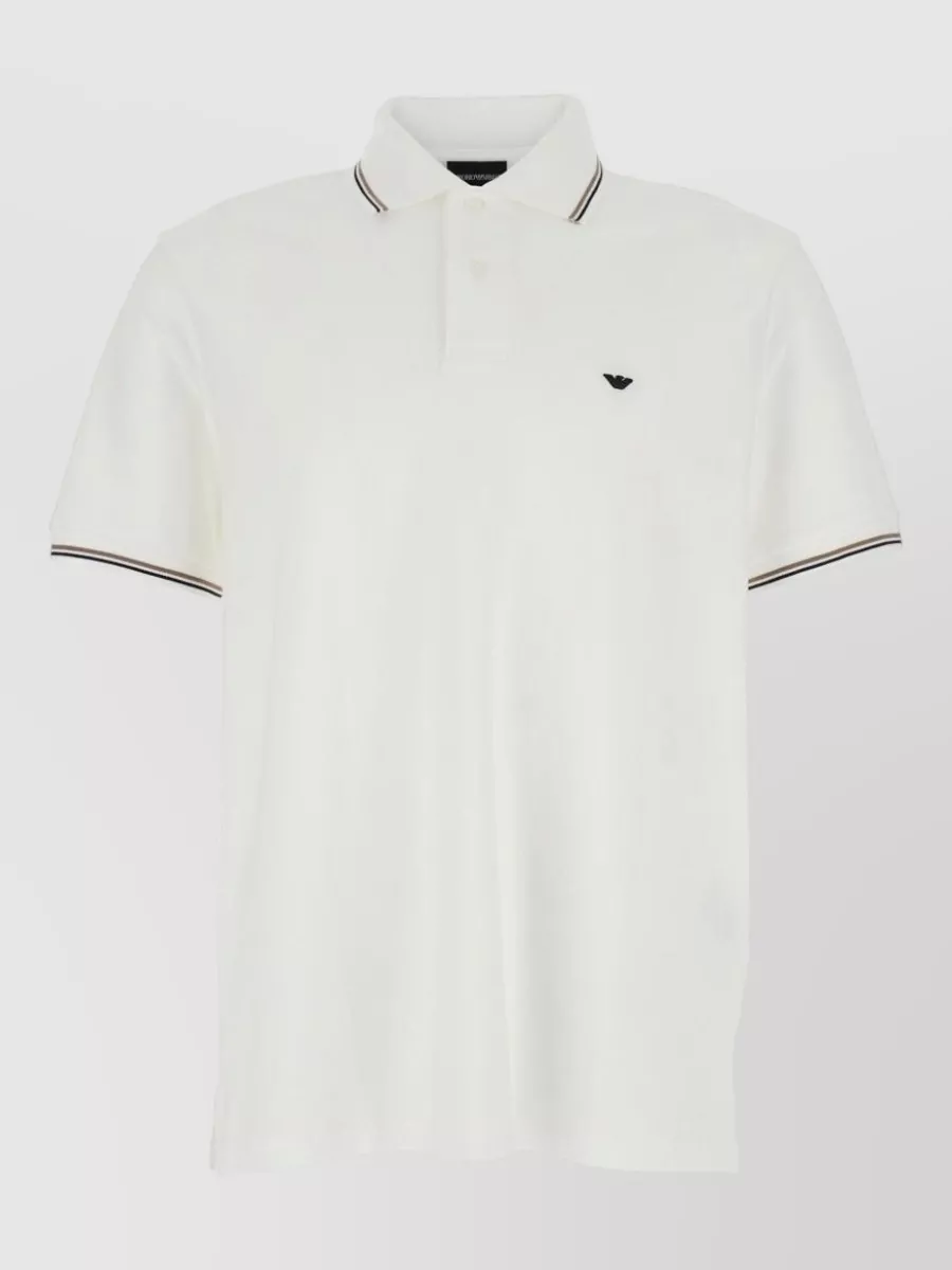 Emporio Armani cotton short-sleeve polo shirt