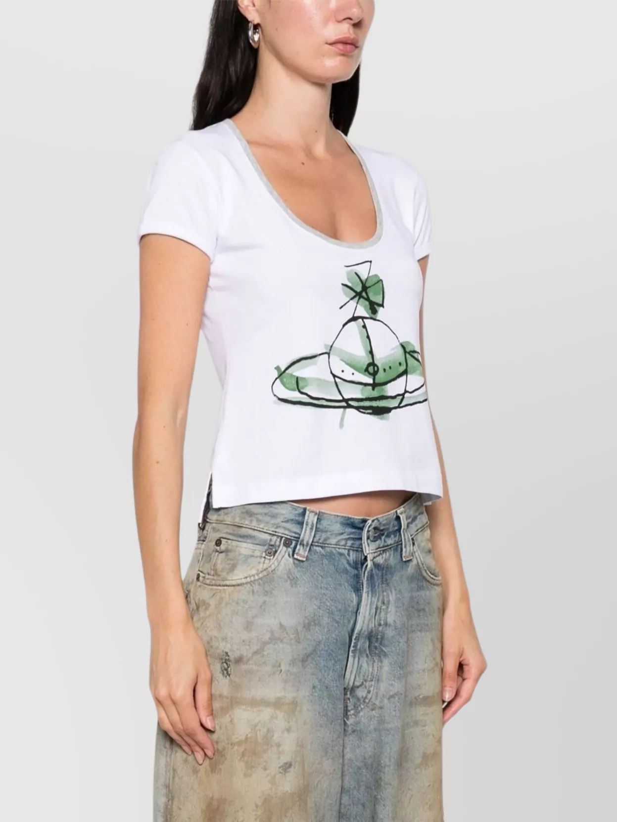 Vivienne Westwood Sleeves Round Neck Graphic Print
