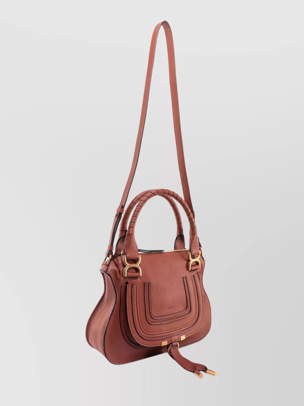 Chloé Marcie Small Leather Handbag With Removable Shoulder Strap