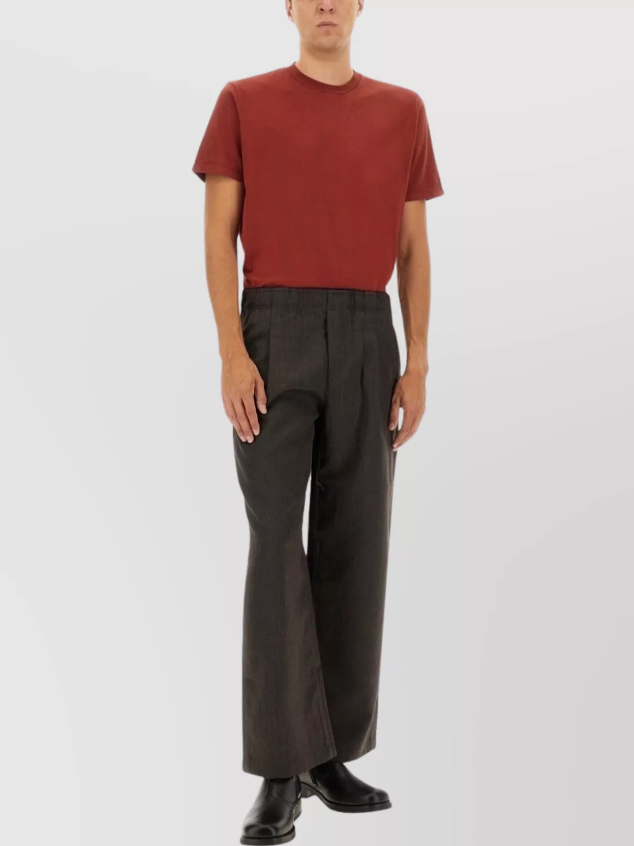Our Legacy Short Sleeve Crew Neck Basic T-shirt In Red