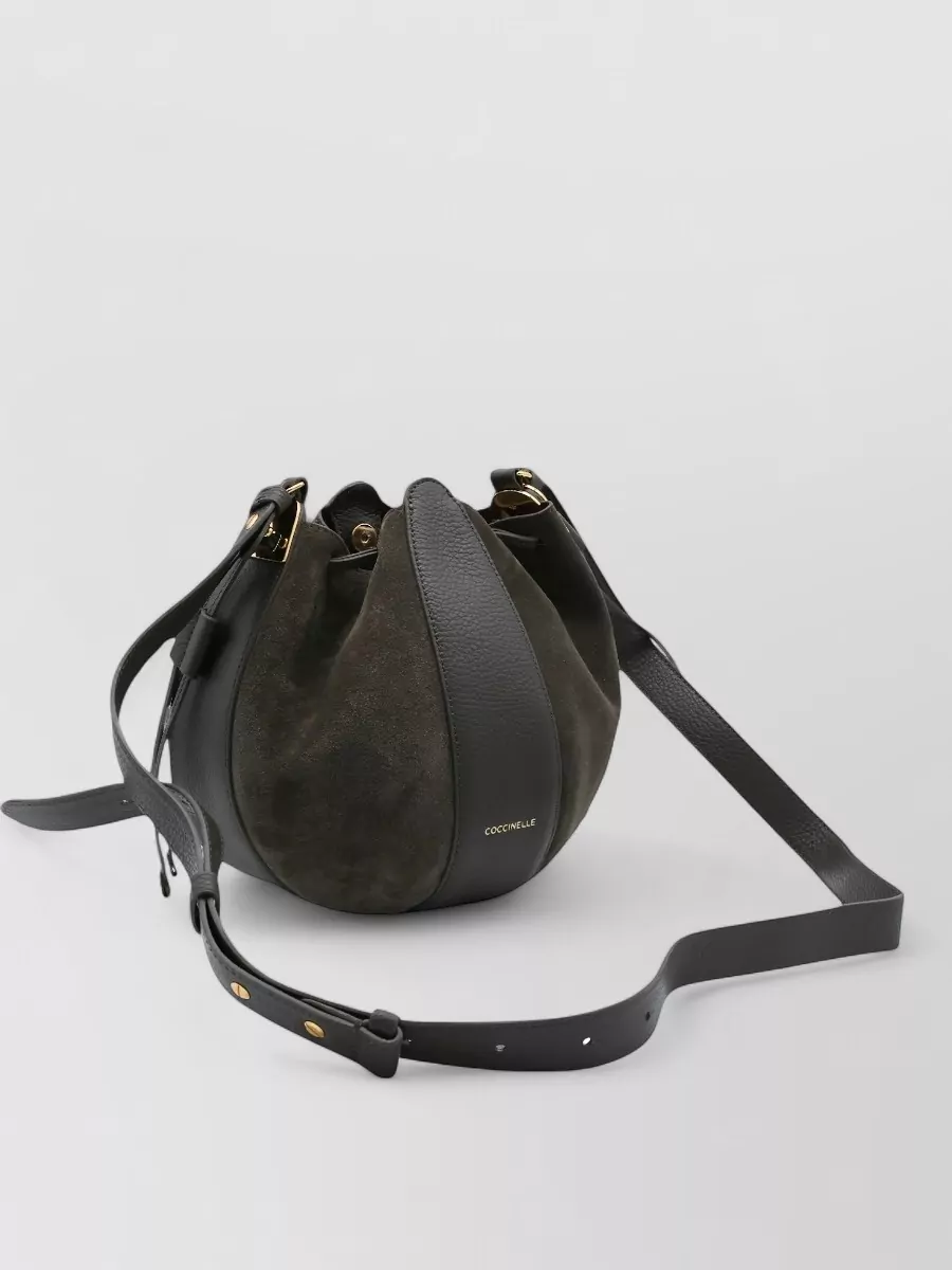 Coccinelle Leather Paneled Bucket Bag