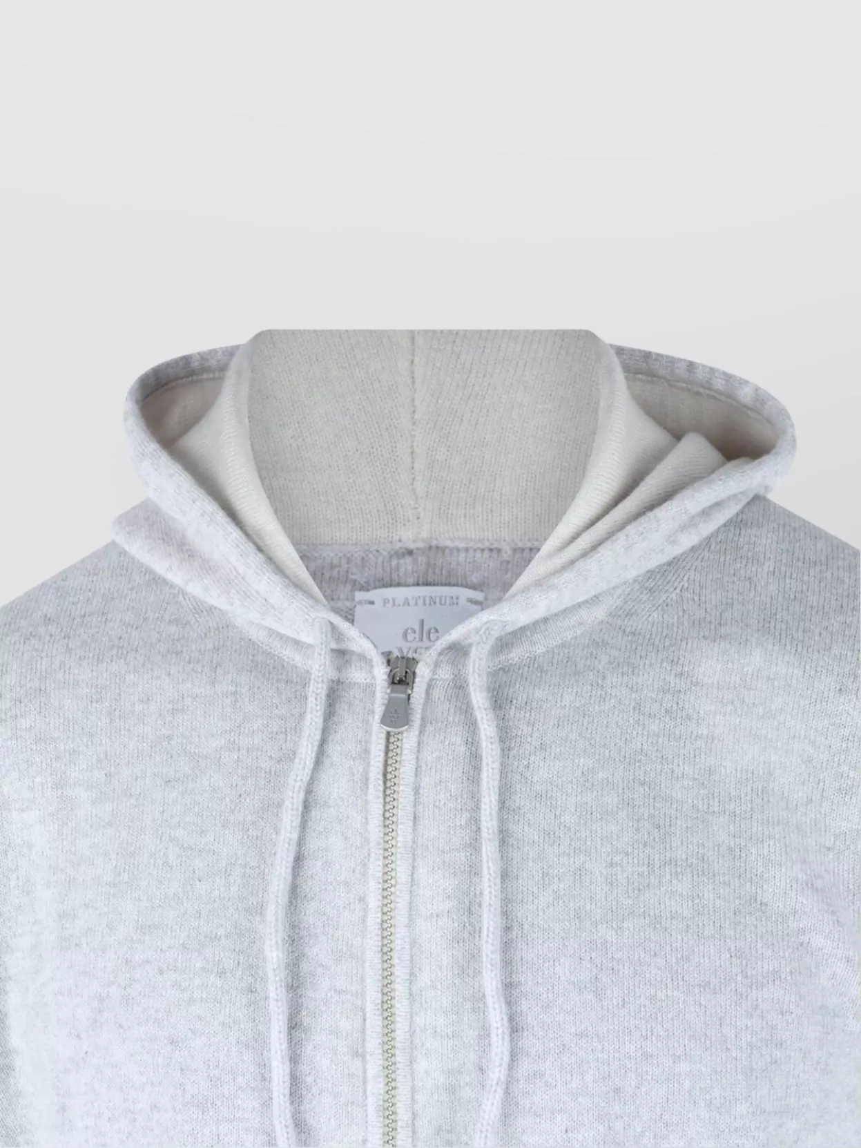 Eleventy Ribbed Hooded Crewneck Sweater With Long Sleeves