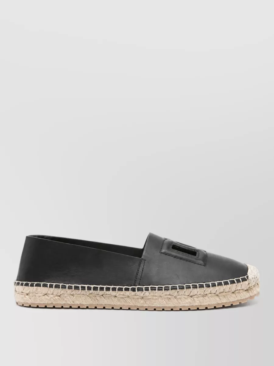 Dolce&Gabbana leather espadrilles