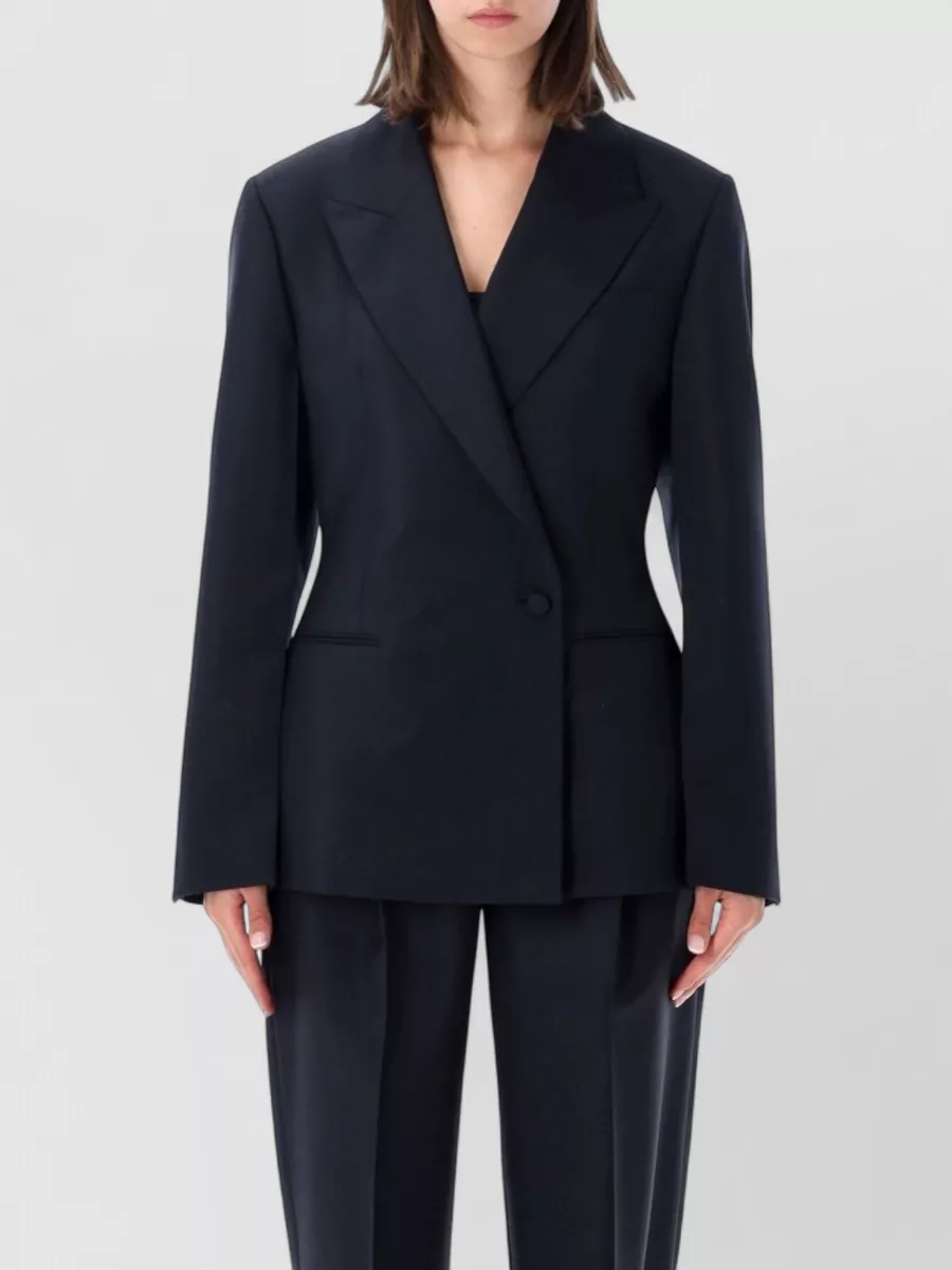 Róhe wool-mohair hourglass blazer