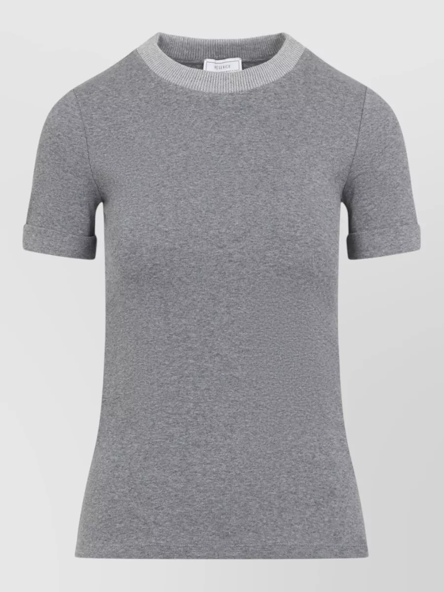 Peserico ribbed short-sleeve t-shirt