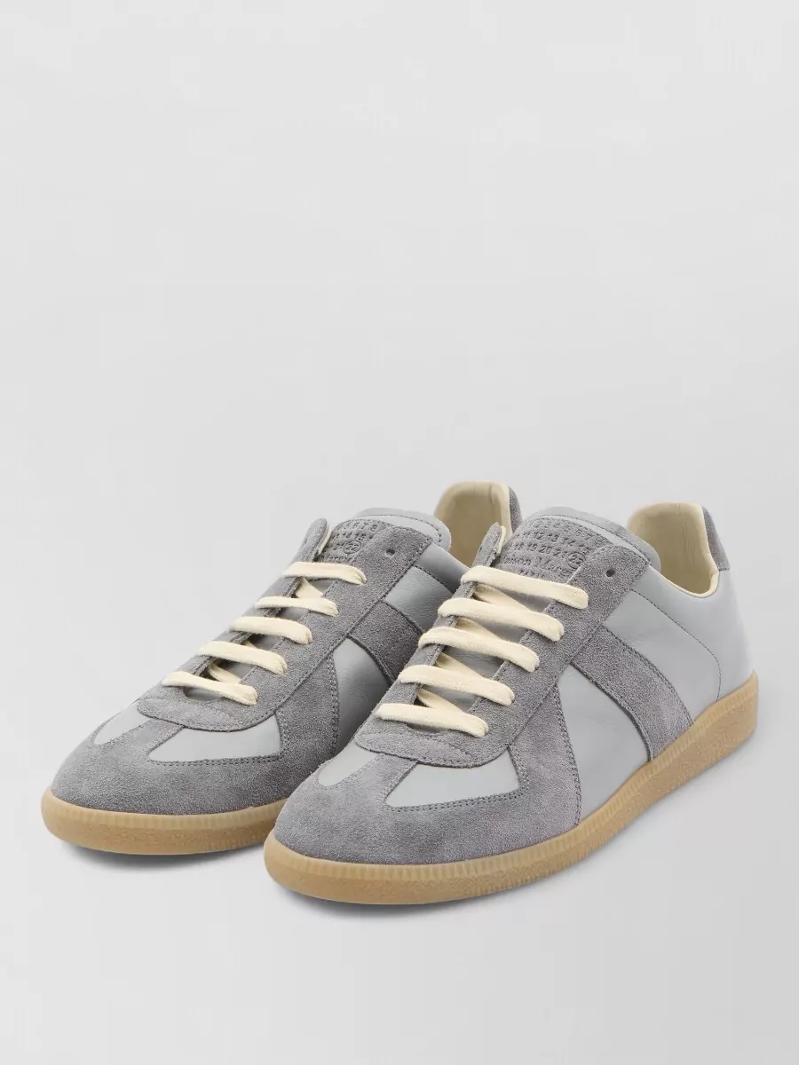 Maison Margiela Replica Low Top Suede Leather Sneakers