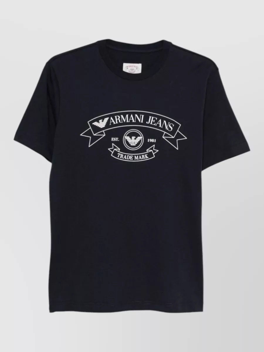 Emporio Armani cotton crew neck short sleeve t-shirt