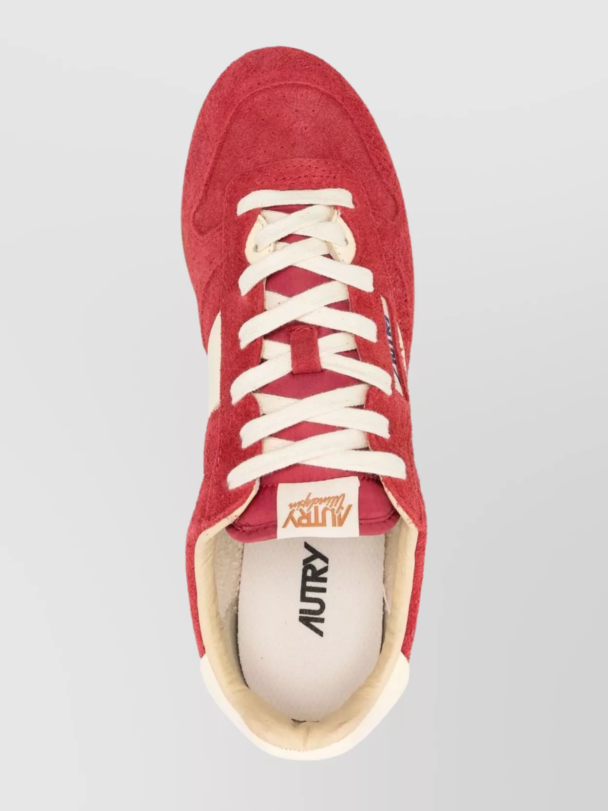 Autry Suede Sneakers With Round Toe And Rubber Sole