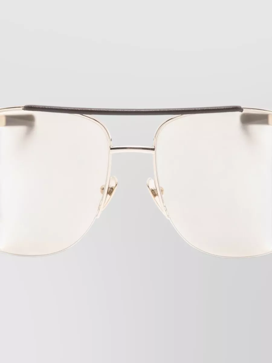Gucci Pilot Frame Sunglasses Tinted Lenses Top Bar