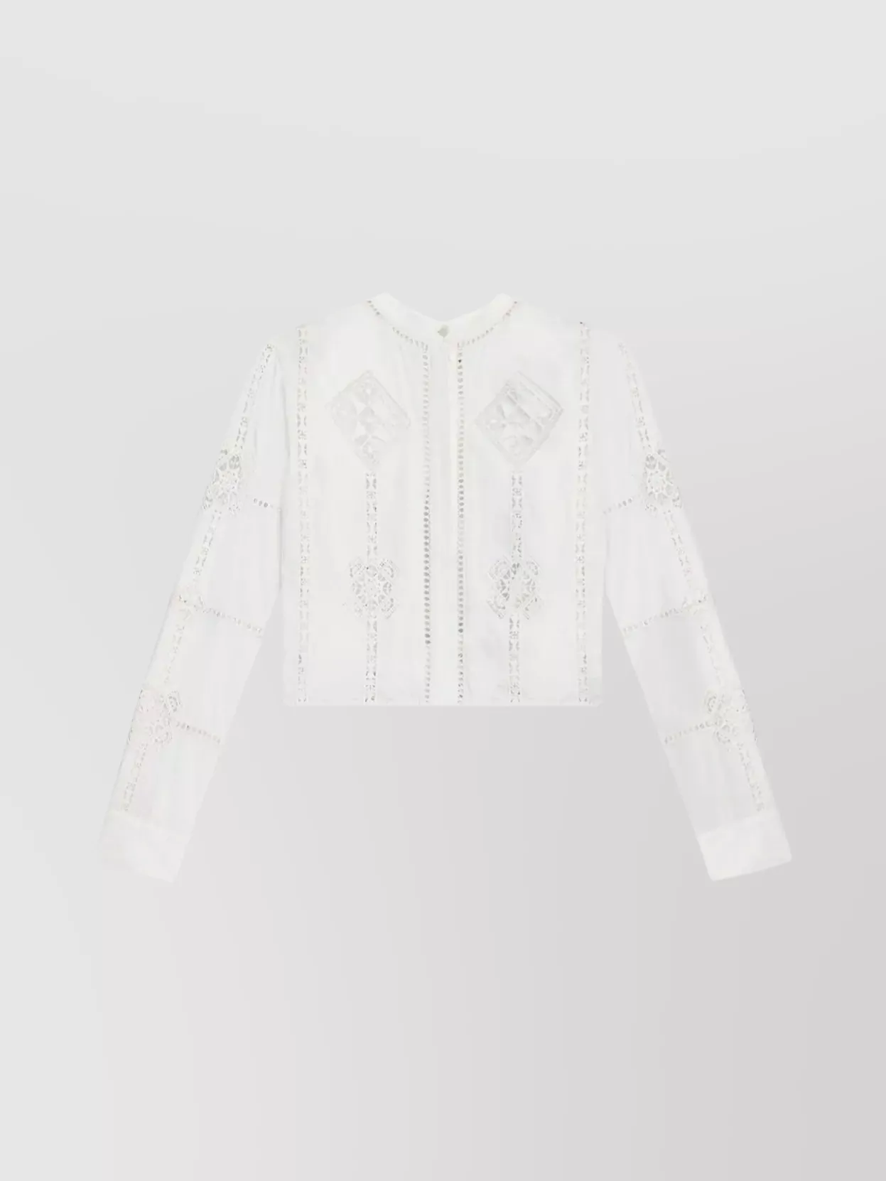 Isabel Marant Serena Shirt Fishnet Embroidery