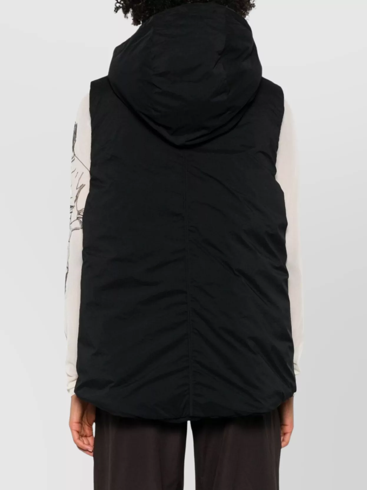 Adidas By Stella Mccartney Sleeveless Hooded Vest Side Pockets