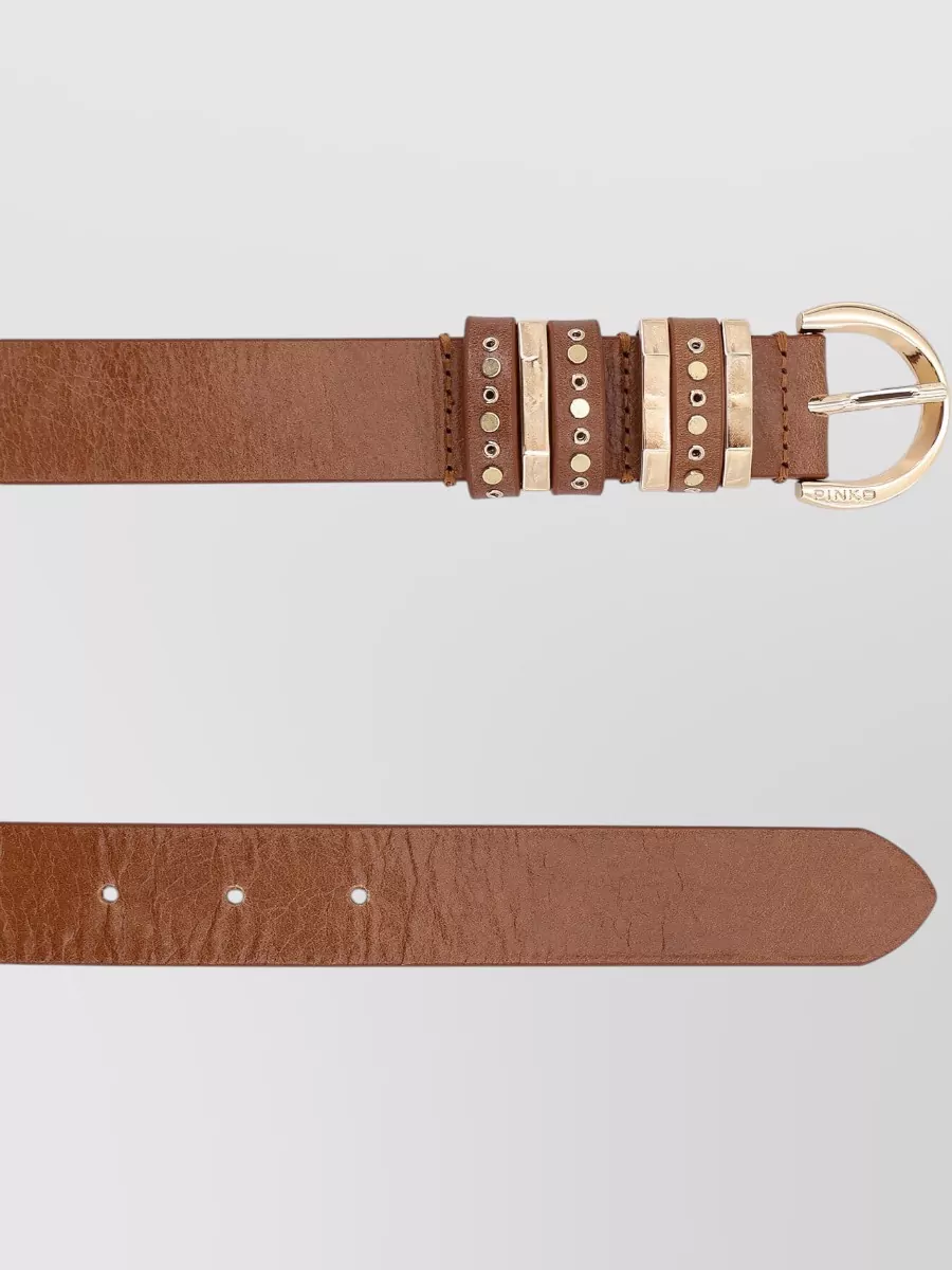 Pinko Adjustable Belts Multiple Loops Smooth Studs