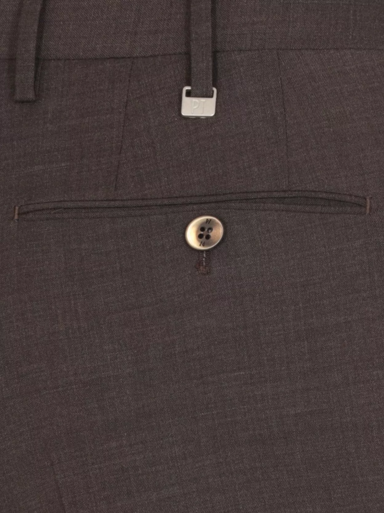 Pt Torino Slim Fit Wool Trousers