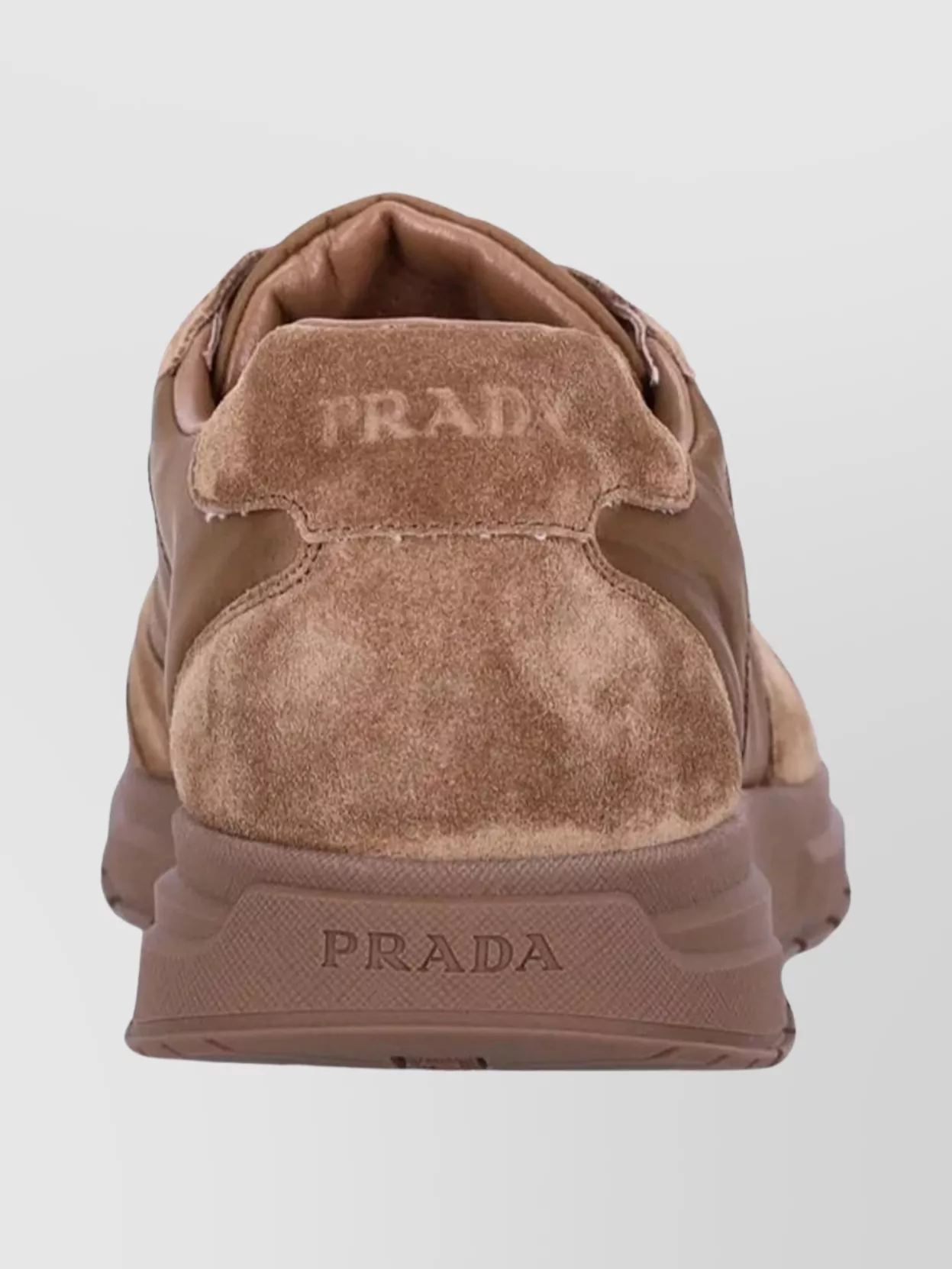Prada Modern Low-Top Sneakers Suede Panels