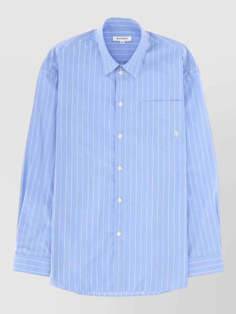 Sporty & Rich oversized stripe shirt