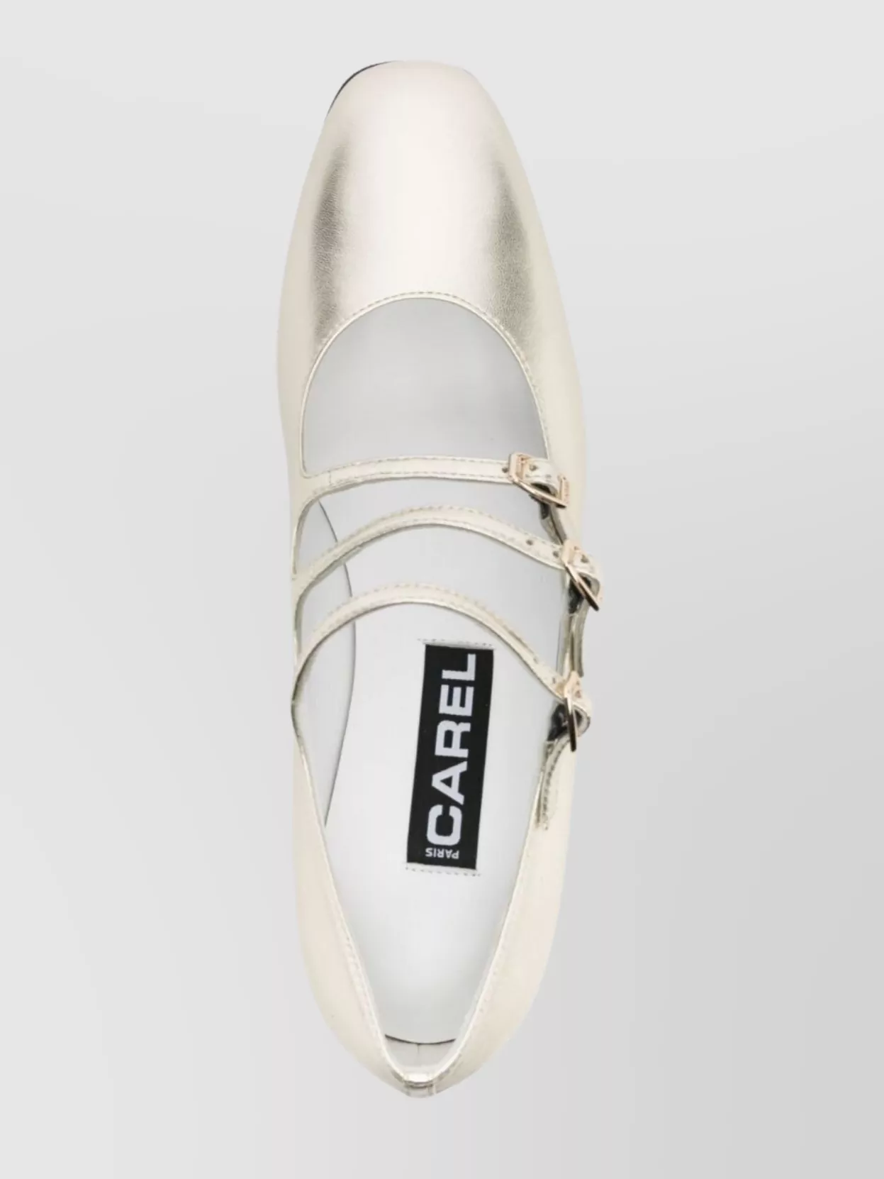 Carel Paris Laminated Leather Mary Jane Pumps