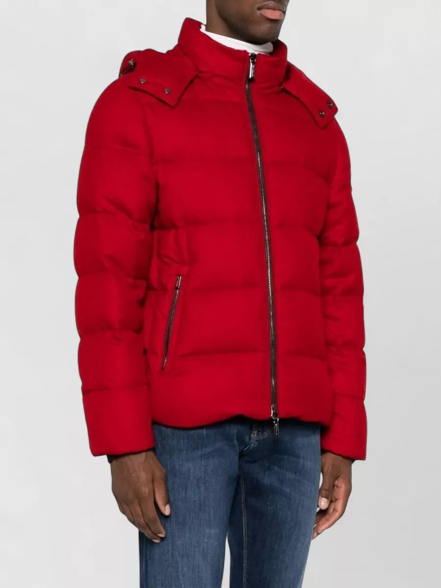 Moorer Brett Hooded Padded Jacket Long Sleeves