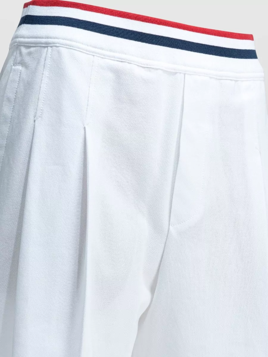 Brunello Cucinelli Pleated Cotton Tailored Shorts